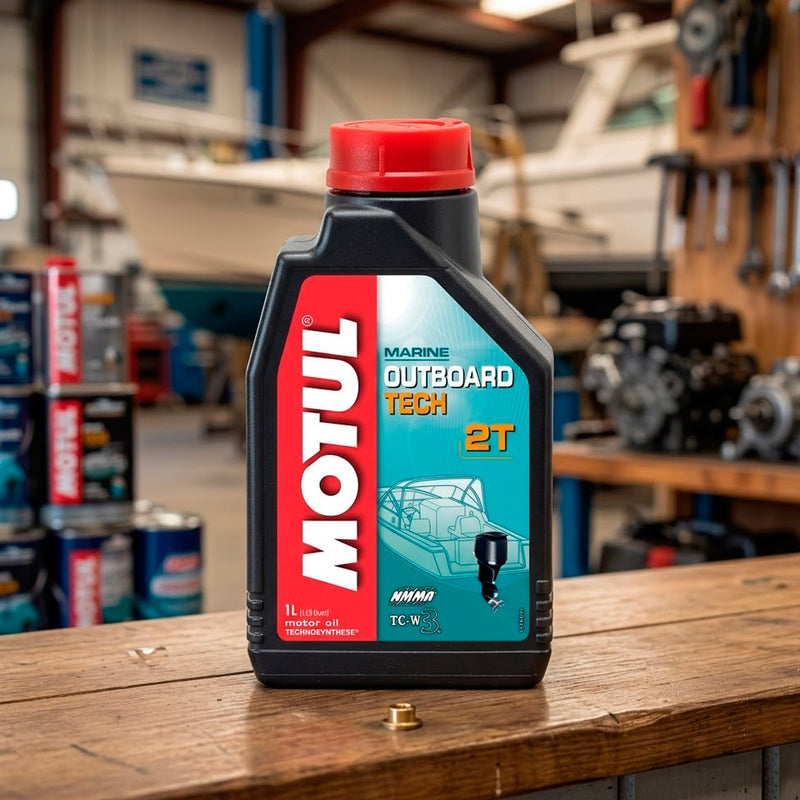 Aceite para lanchas MOTUL MT129 MARINE OITBOARD TECH (2T) 1 Lt.